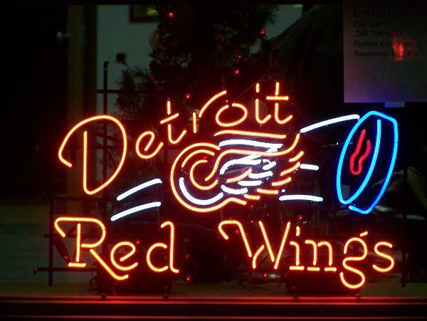New Detroit Red Wings Neon Light Sign 24\