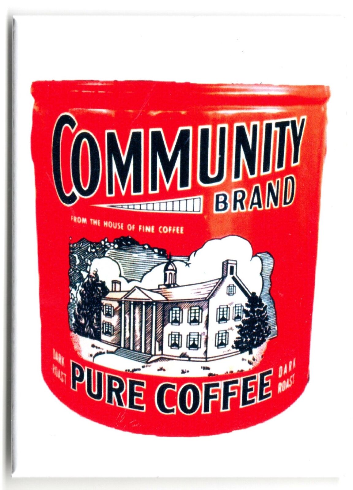 Vintage Community Coffee Label Refrigerator Magnet 2.5 x 3.5\