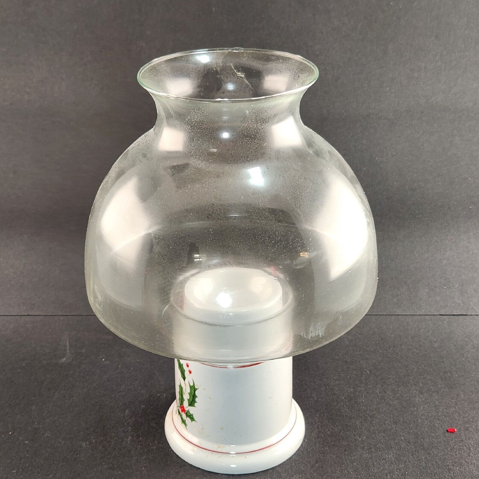 Classic Hurricane Lamp Vintage Christmas Candle Holder Jay Import Co 10” Tall