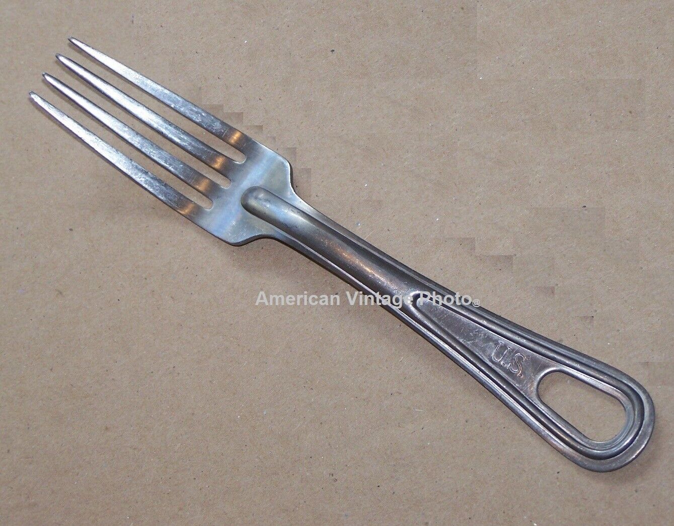 Fork M1926 WWII Mess Utensil US Military USMC for Mess Kit Scout Ration + P38 US