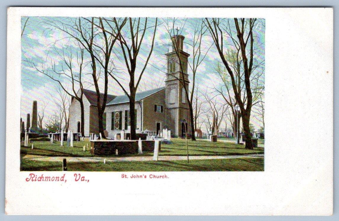 Pre-1907 RICHMOND VIRGINIA*VA*ST JOHN\'S CHURCH*HUGH LEIGHTON MFG*GERMANY