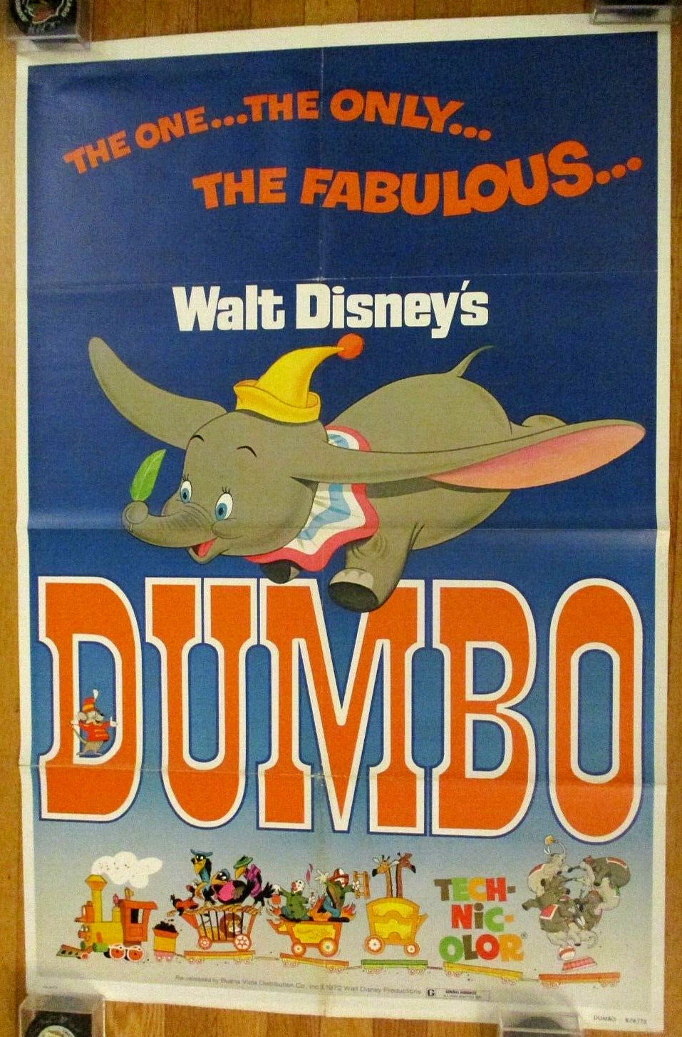 1941 Dumbo Walt Disney R-76 (72?) Version of This classic. Animation Circus