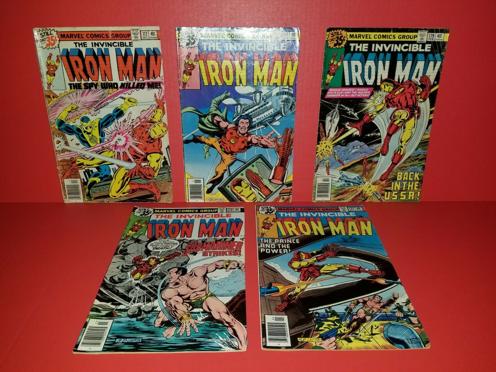 The Invincible Iron Man #117 #118 #119 #120 & #121 G to VF