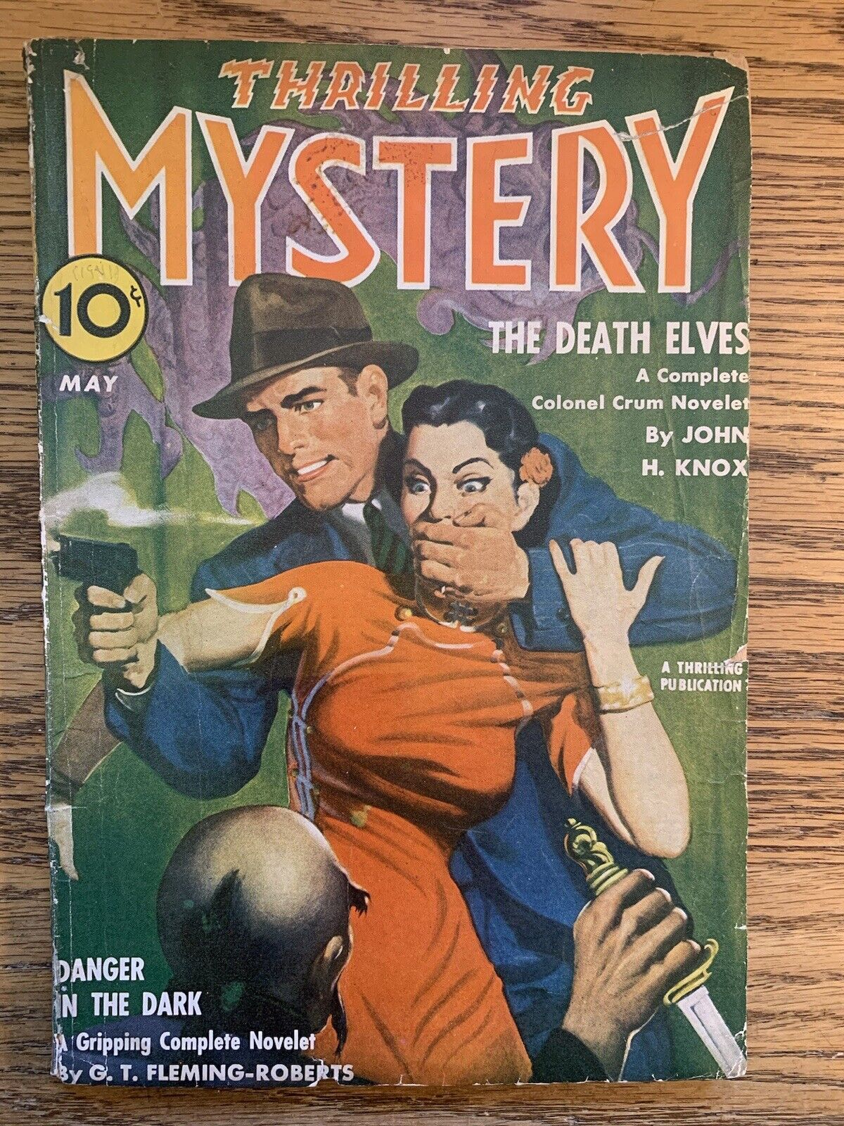 RARE may 1941 THRILLING MYSTERY PULP Classic Cover FN