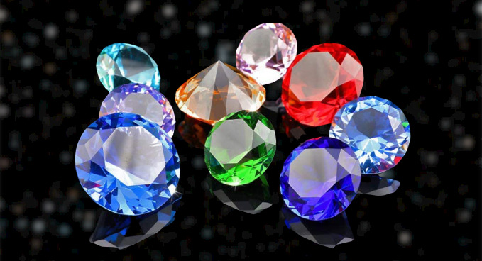 Set of 12 Glass Diamond Paperweight 50mm Home Wedding Decoration Valentines Gift