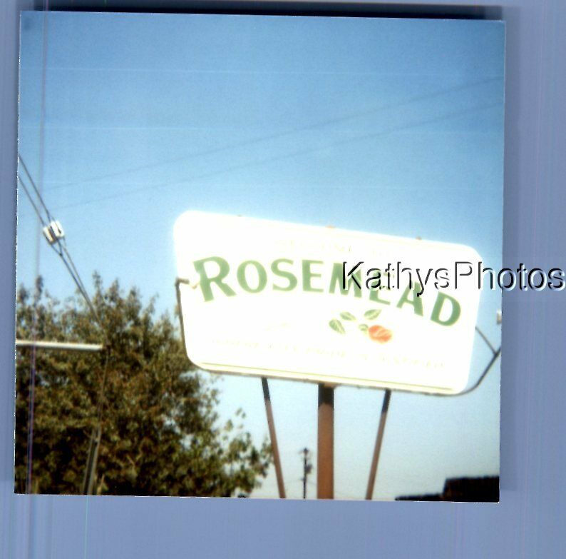 FOUND COLOR PHOTO J_2723 VIEW OF WELCOME TO ROSEMEAD SIGN
