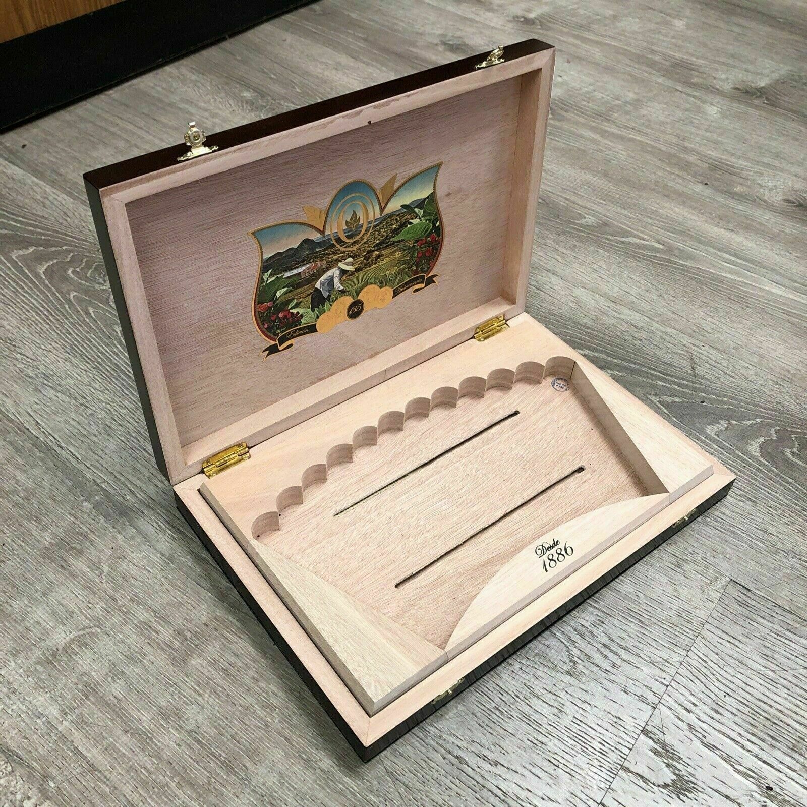 Oliva 135th Aniversario Empty Wooden Cigar Box 13.25x9x1.75