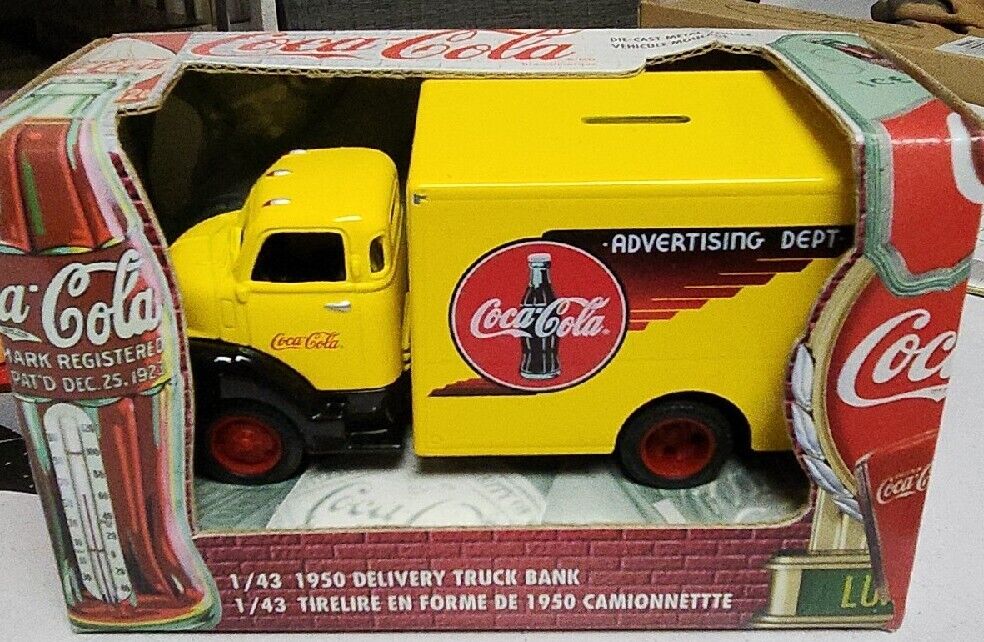 Vintage 1:43 Scale 1950 Chevrolet Coca-Cola Coke Delivery Truck Bank
