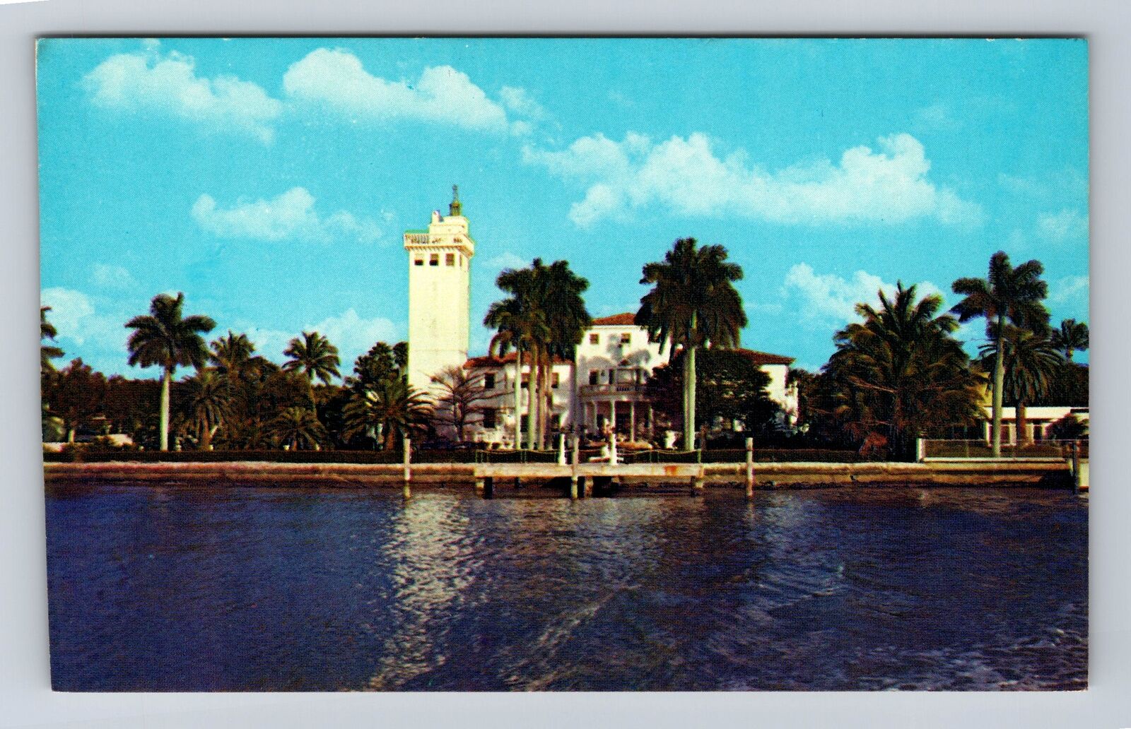 Miami Beach FL-Florida, Former Home Of Carl Fisher, Vintage Postcard