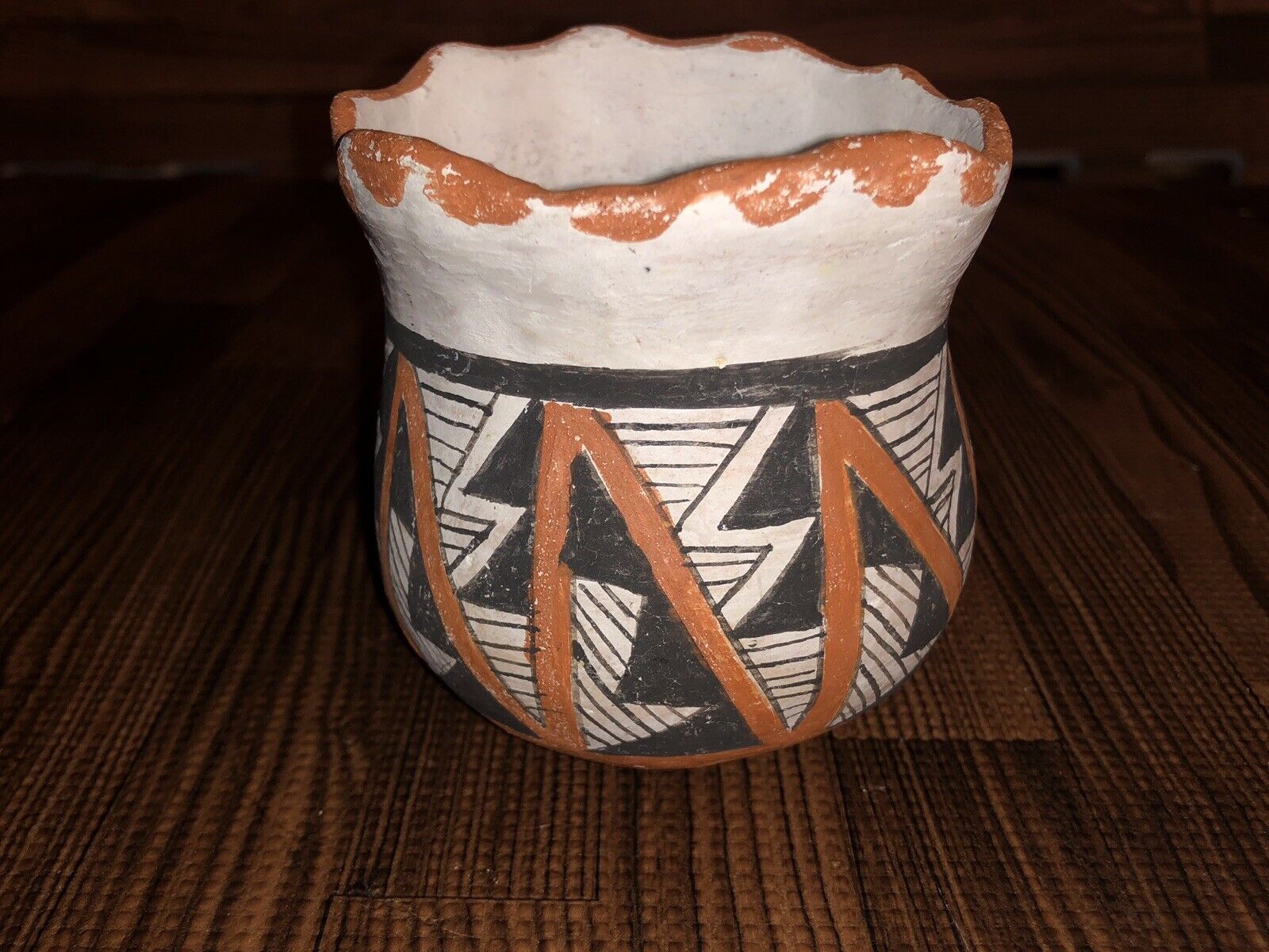 2.82” Tall Early 20th Century Acoma Pueblo Pottery Olla / Pot - Native American