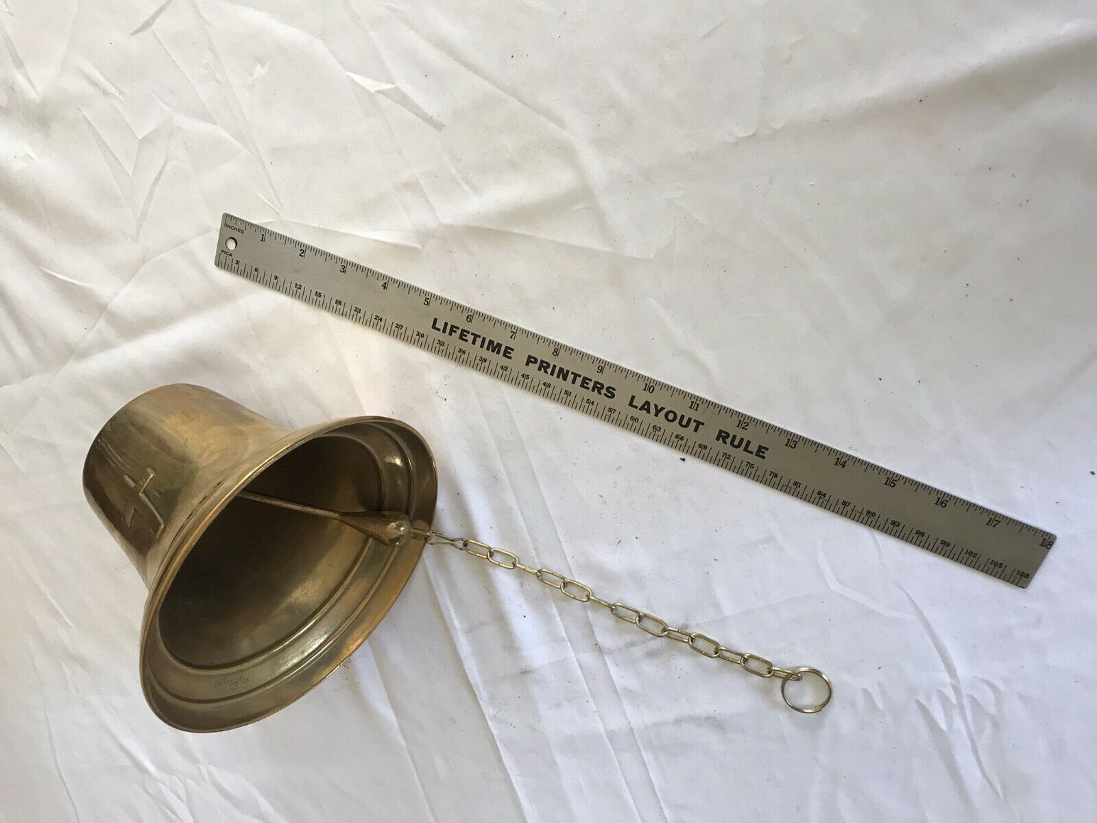 Large Martin Luther King Jr Commemorative Brass Bell Let Freedom Ring 1929-1968
