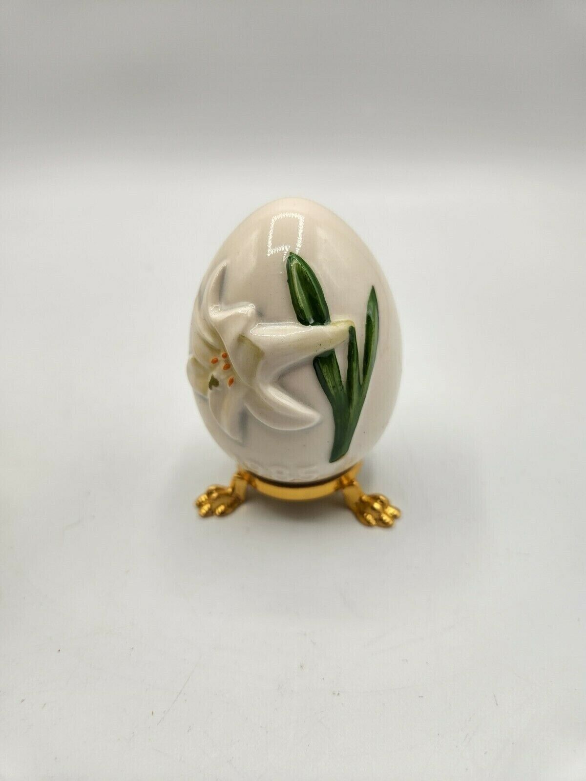Goebel 1985 8th Edition Annual Easter Egg Easter Lily New in Box