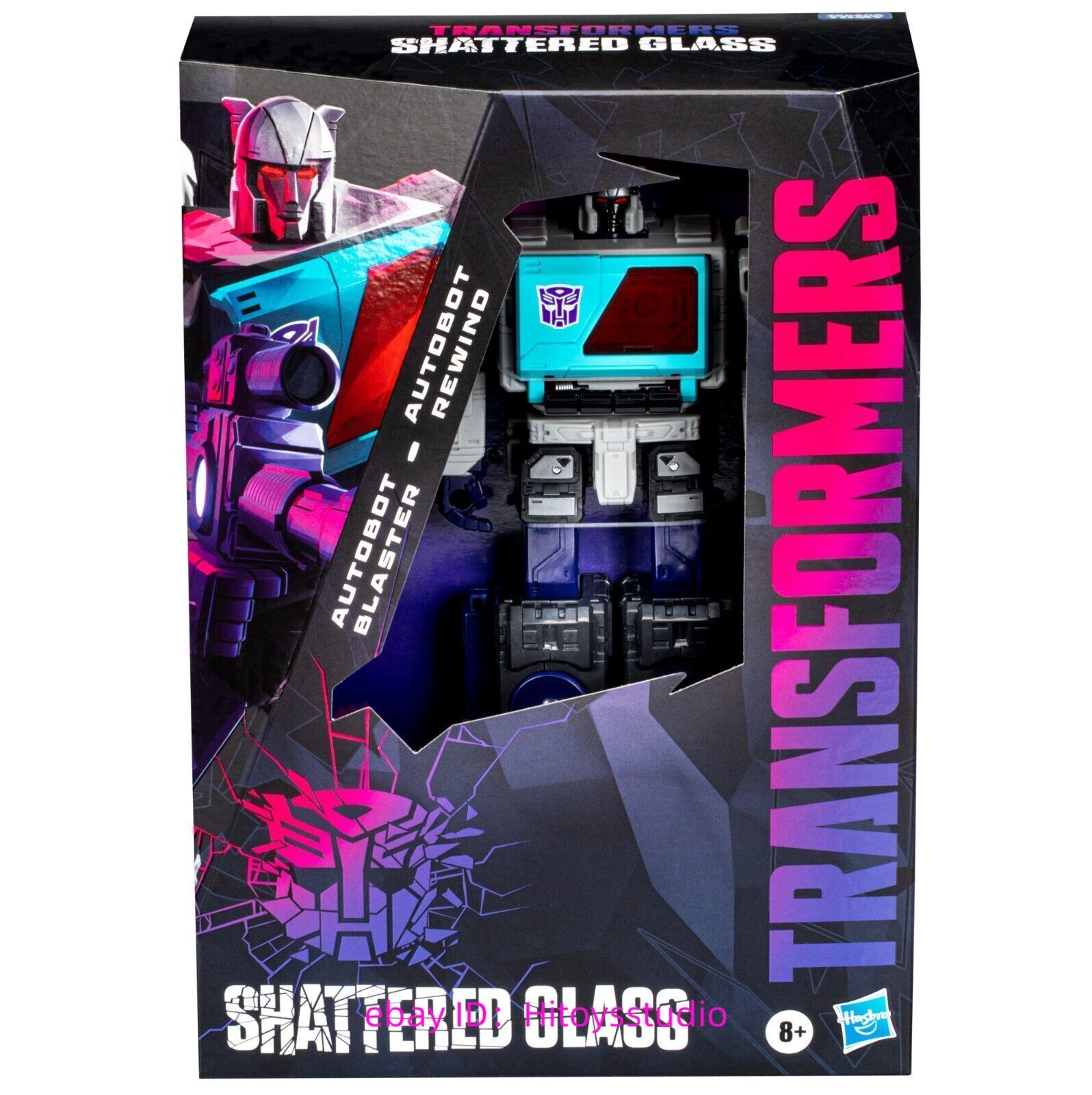 Transformers Shattered Glass Voyager Blaster Rewind Hasbro Pulse 220801