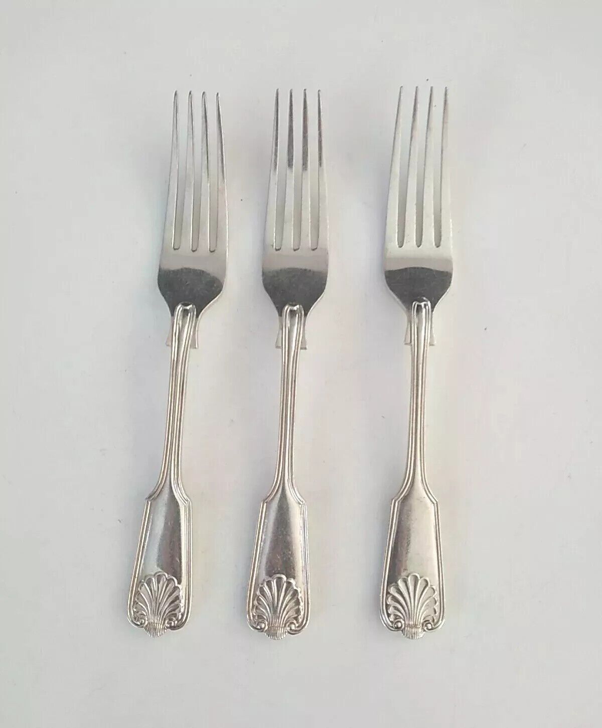 3 Vintage EPNS AI Worcester Silver Co. Forks  England 7.25