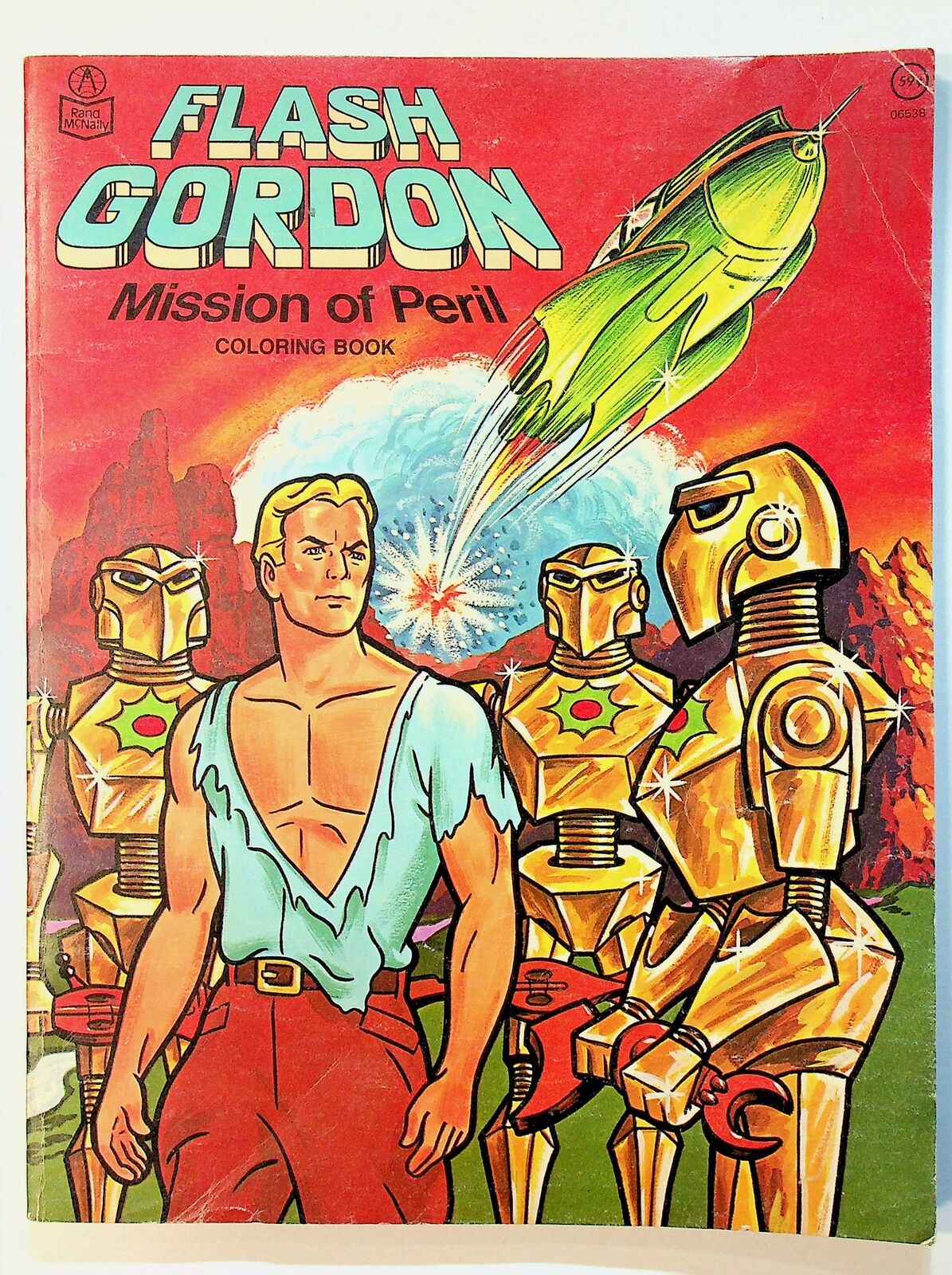 Flash Gordon Mission of Peril Coloring Book #6538 VG- 3.5 1979 Low Grade