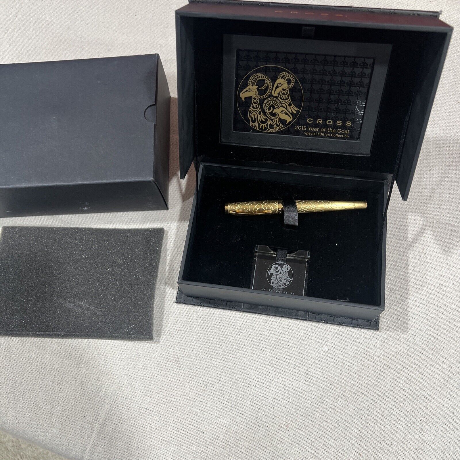 Cross 2015 Special Edition Year of the Goat Heavy 23KT Gold plate Rollerball Pen