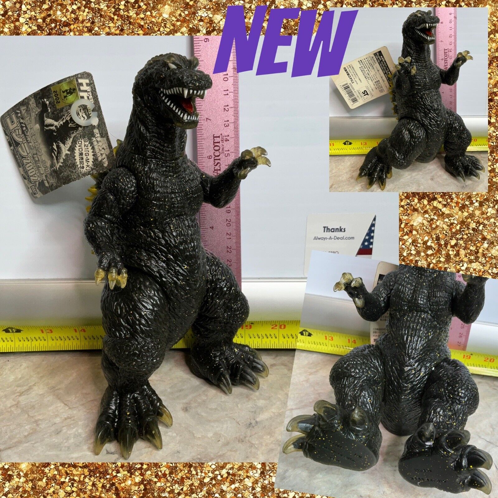 Bandai Godzilla 2002 Soft vinyl Sofvi Figure Rare Japan figure nwt dinosaur 🦖