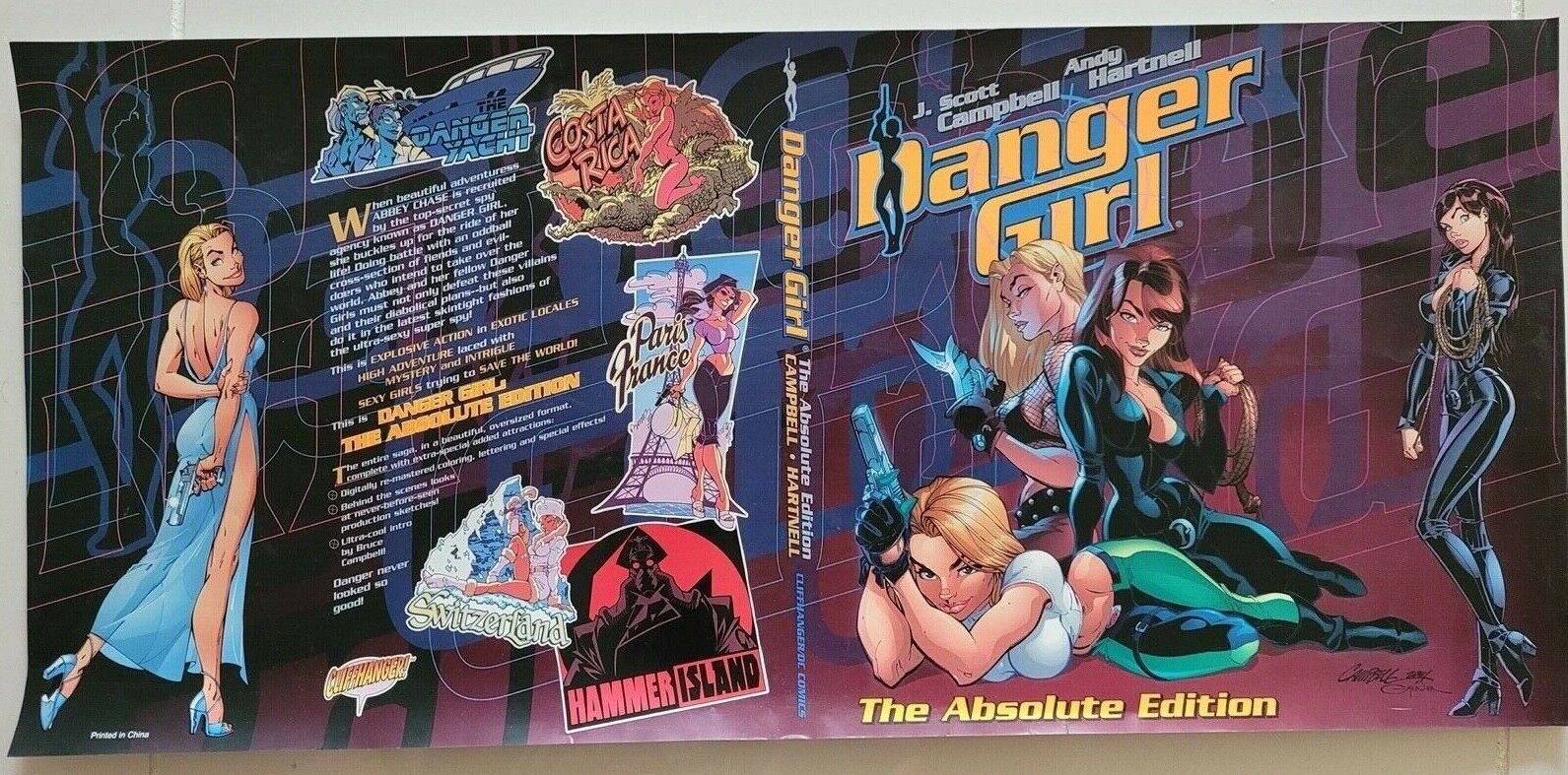 DANGER GIRL THE ABSOLUTE EDITION UNUSED BOOK POSTER 27\
