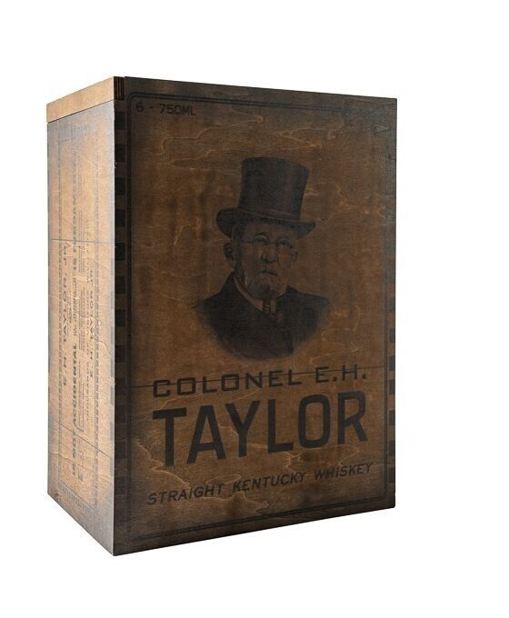 Colonel EH Taylor Wooden Box E. H. Taylor Bourbon Wood Advertising Crate Display