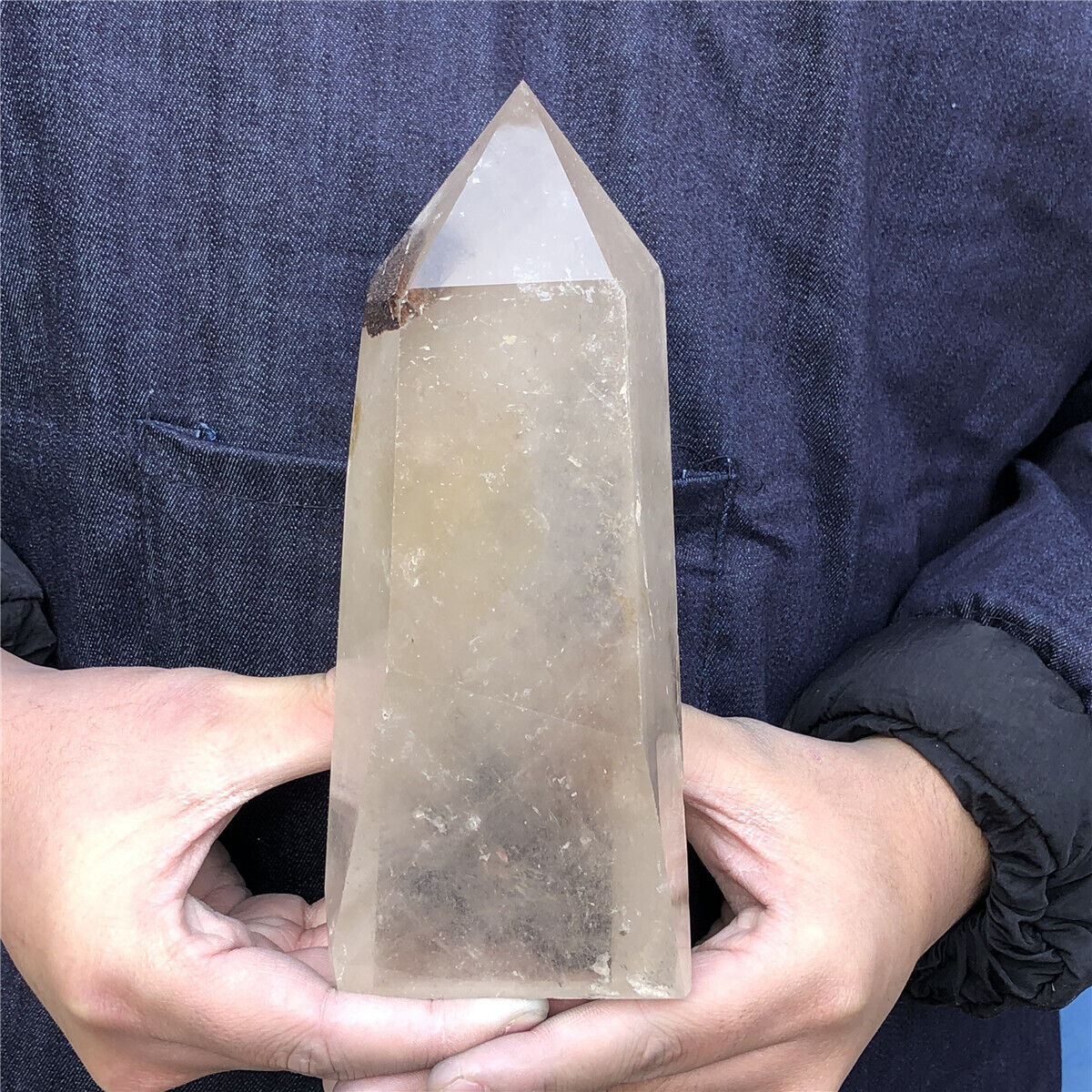 1110GNaturaTea crystal column Obelisk Crystal Wand Point Gem Healing gem Decor