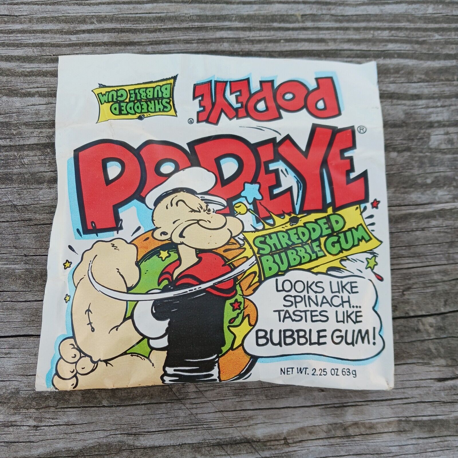 Vintage 1981 Popeye Spinach like Bubble Gum Comics 2.25 Oz Unopened