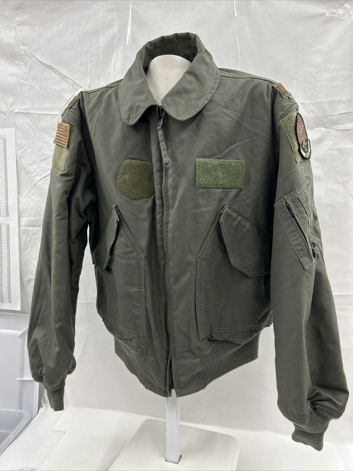 Flyers Jacket Cold Weather CWU-45/P Size Large Major Insignia 8415-01-608-2484 v