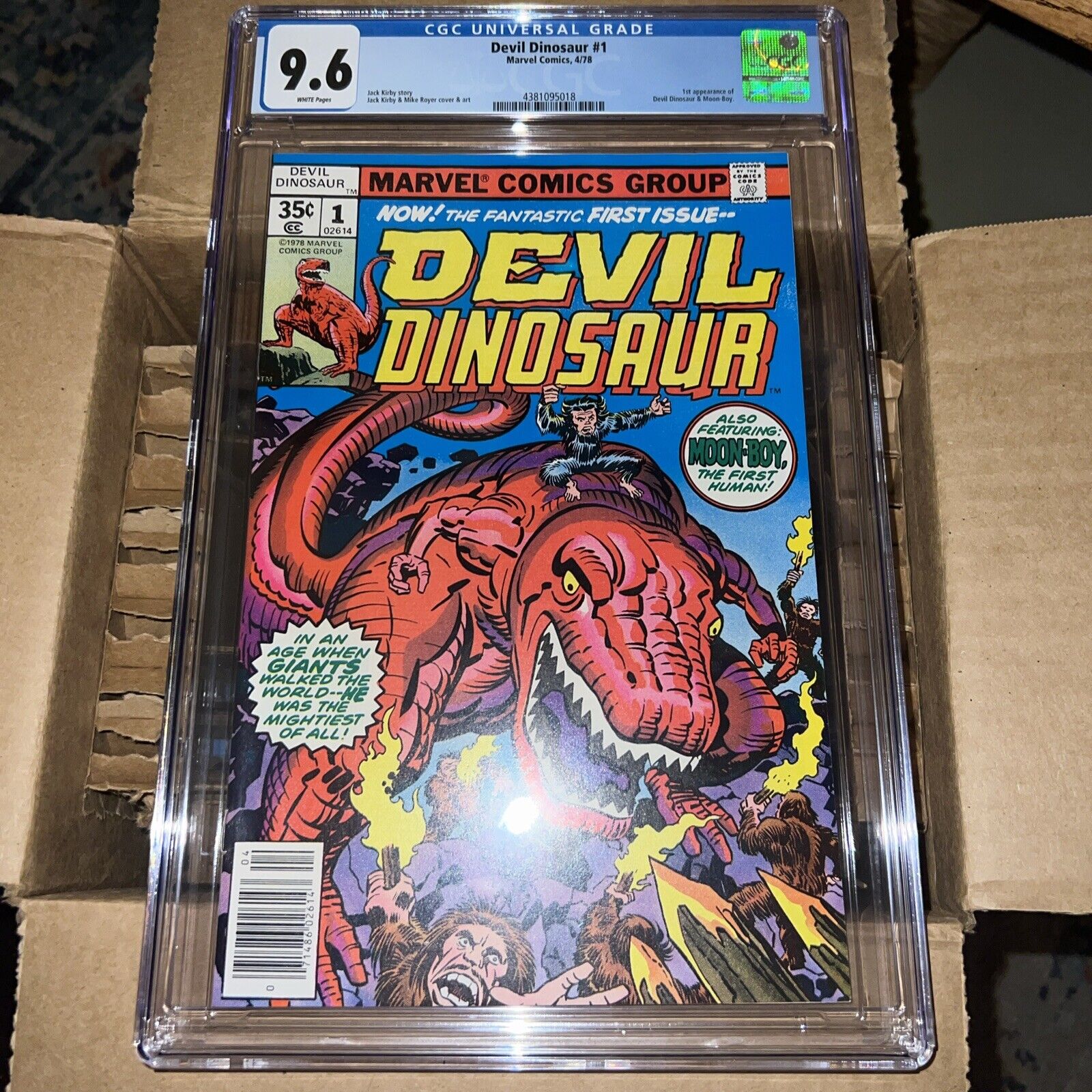 Devil Dinosaur #1 1st Appearance of Devil And Moon-Boy CGC 9.6 Marvel 1978