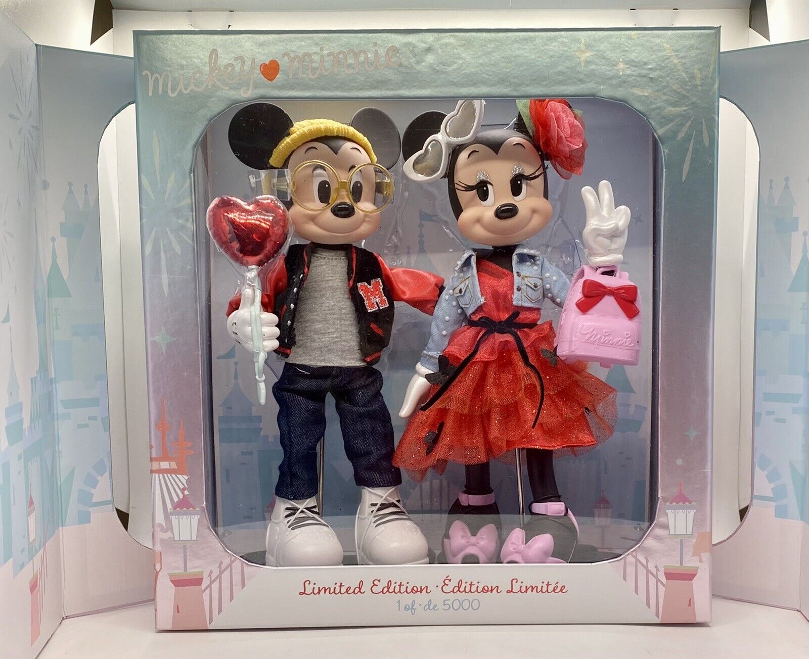 Disney Mickey & Minnie Sweethearts 2022 Doll Box Set NEW Limited/5000 Valentines