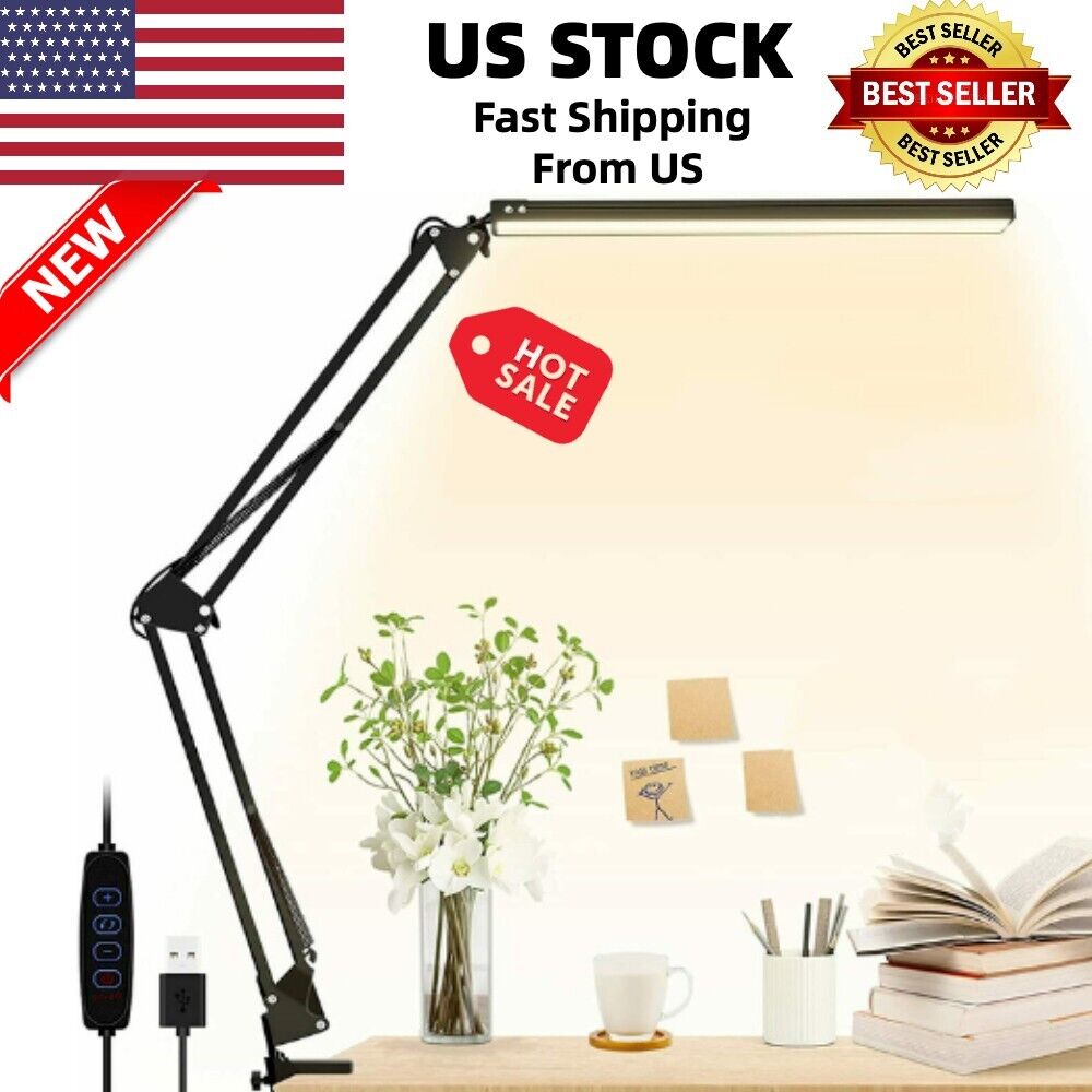 LED Adjustable Swing Arm  Lamp, 3 Colors Mode (Whole Sale price) x 5pack