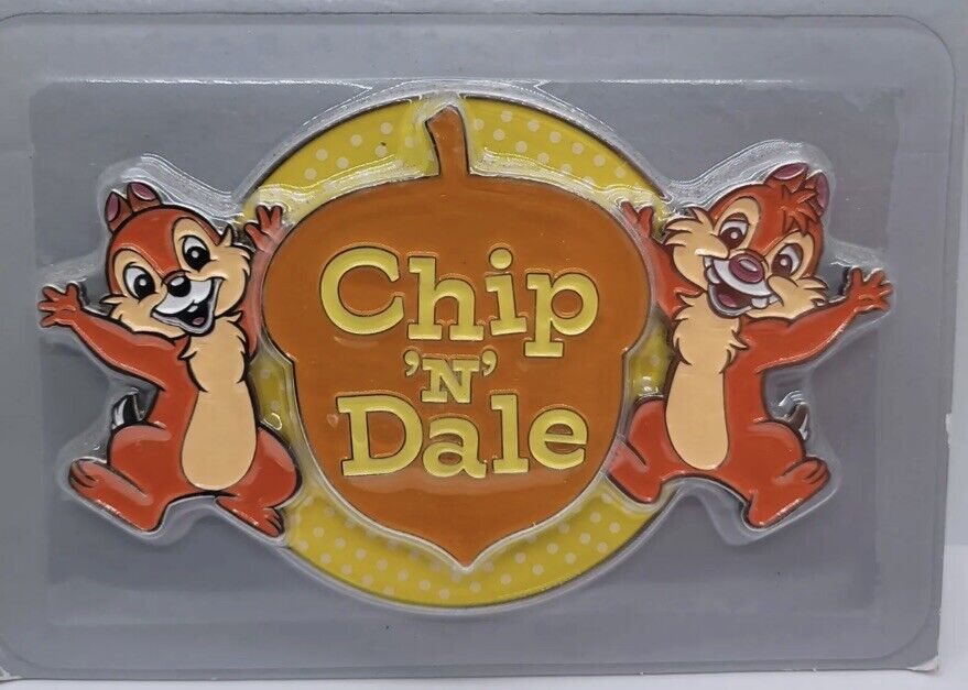 Disney Parks Chip And Dale Large Metal Magnet NEW