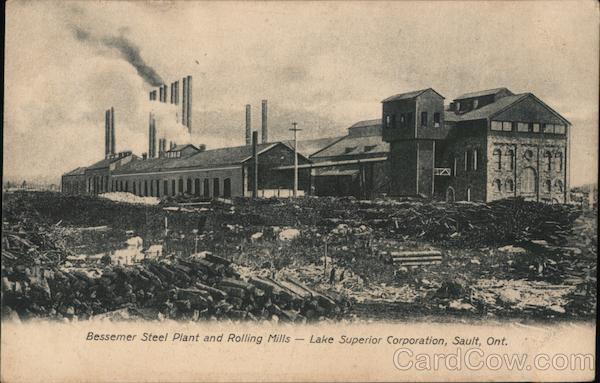 Canada 1907 Sault,ON Bessemer Steel Plant and Rolling Mills-Lake Superior Corpor