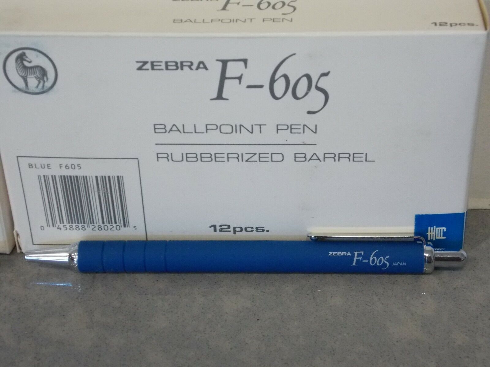 Rare Vintage ZEBRA F-605 1 (ONE) Blue Pen--Brand NEW---FREE SHIPPING 