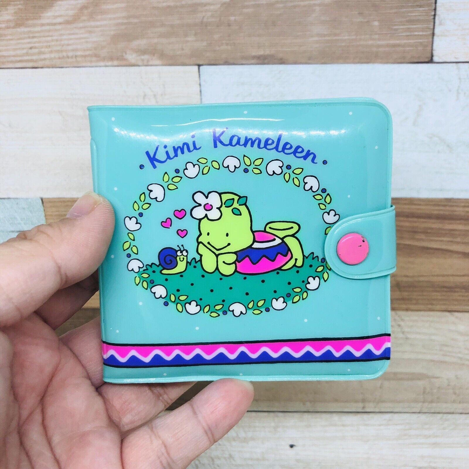 USED Vintage Sanrio Kimi Kameleen Wallet RARE HTF - Has Flaws - Read Description