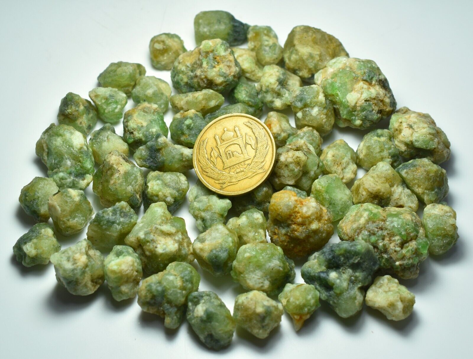 223 GM Extraordinary Rare Earth Mined Natural Green Demantoid Garnet Crystals