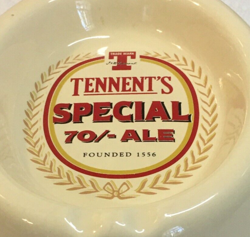VINTAGE TENNENT\'S SPECIAL 70/- ALE ASHTRAY *RARE*