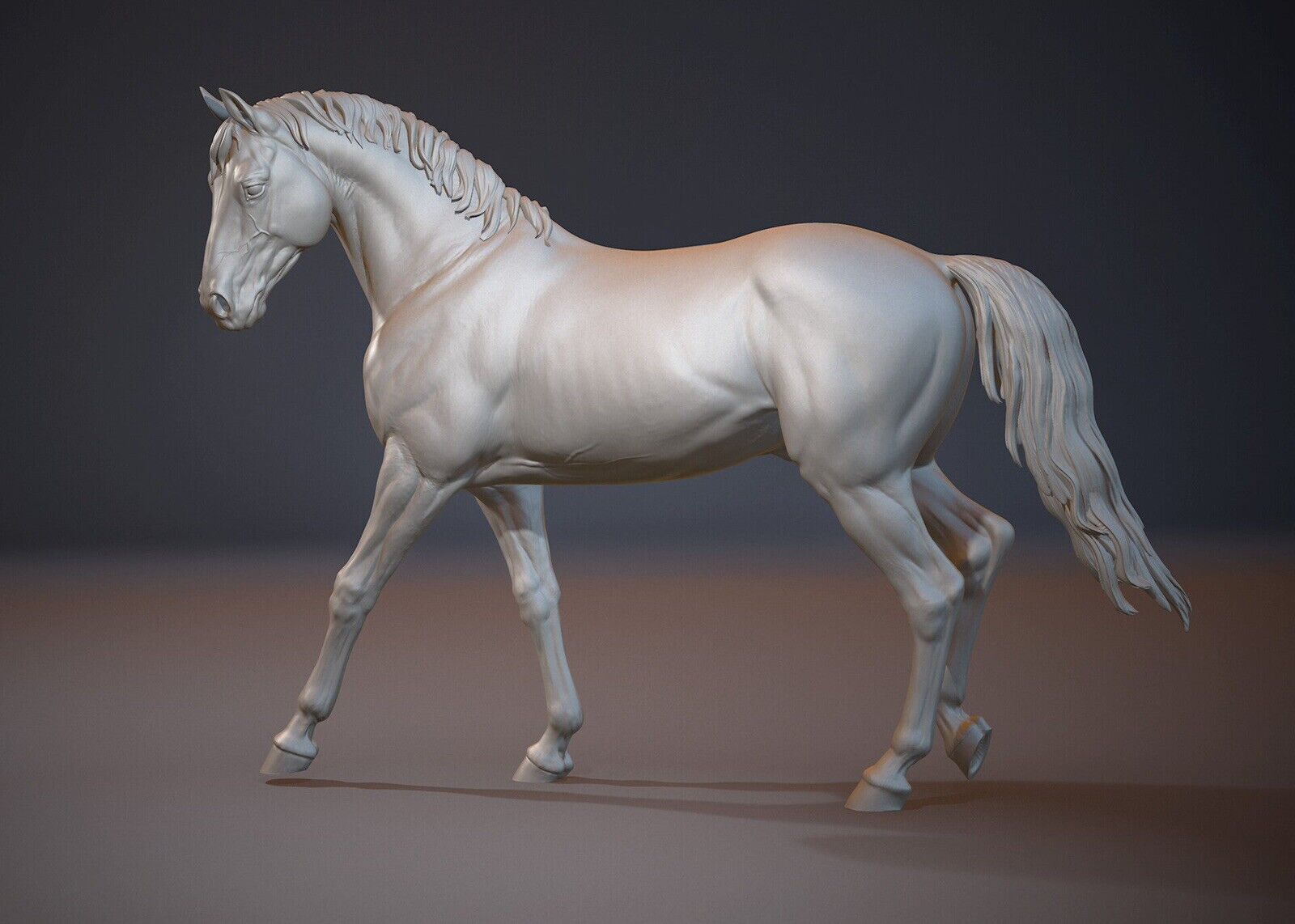 breyer model horse Walking Stallion Warm blood resin ready to paint trad size