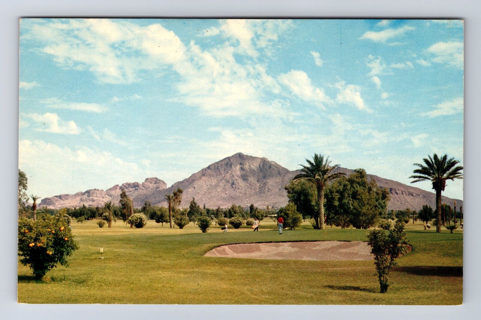 Phoenix AZ-Arizona, Camelback Mountain, Vintage Postcard