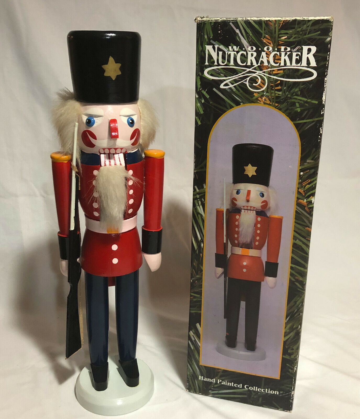 Wood Nutcracker Hand painted with Original Box