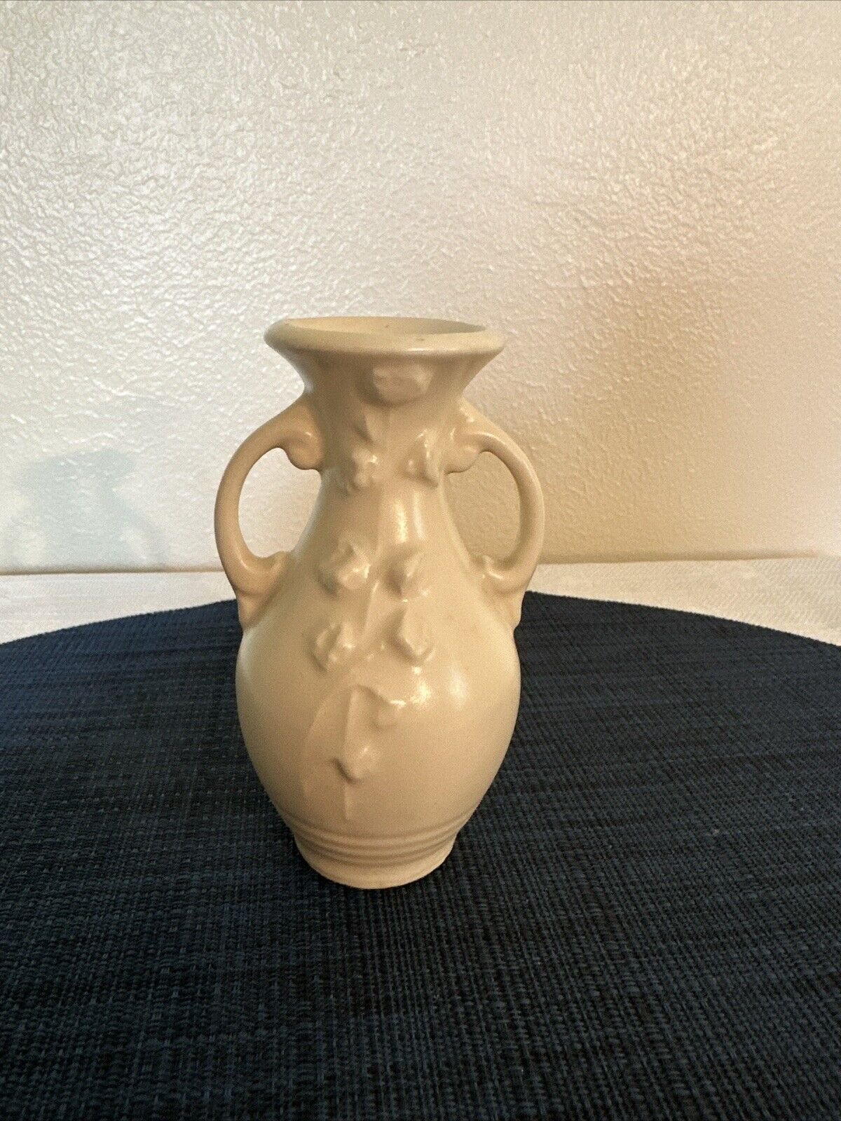Vintage Matte White Bud Vase Marked USA