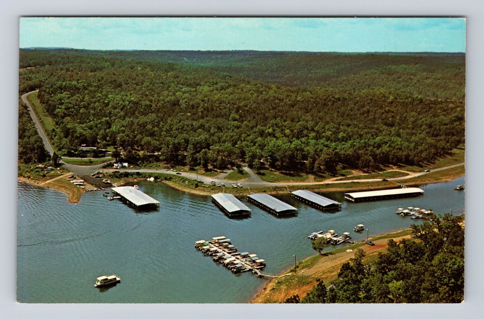 Mountain Home AR-Arkansas, Cranfield Boat Dock, Lake Norfork, Vintage Postcard