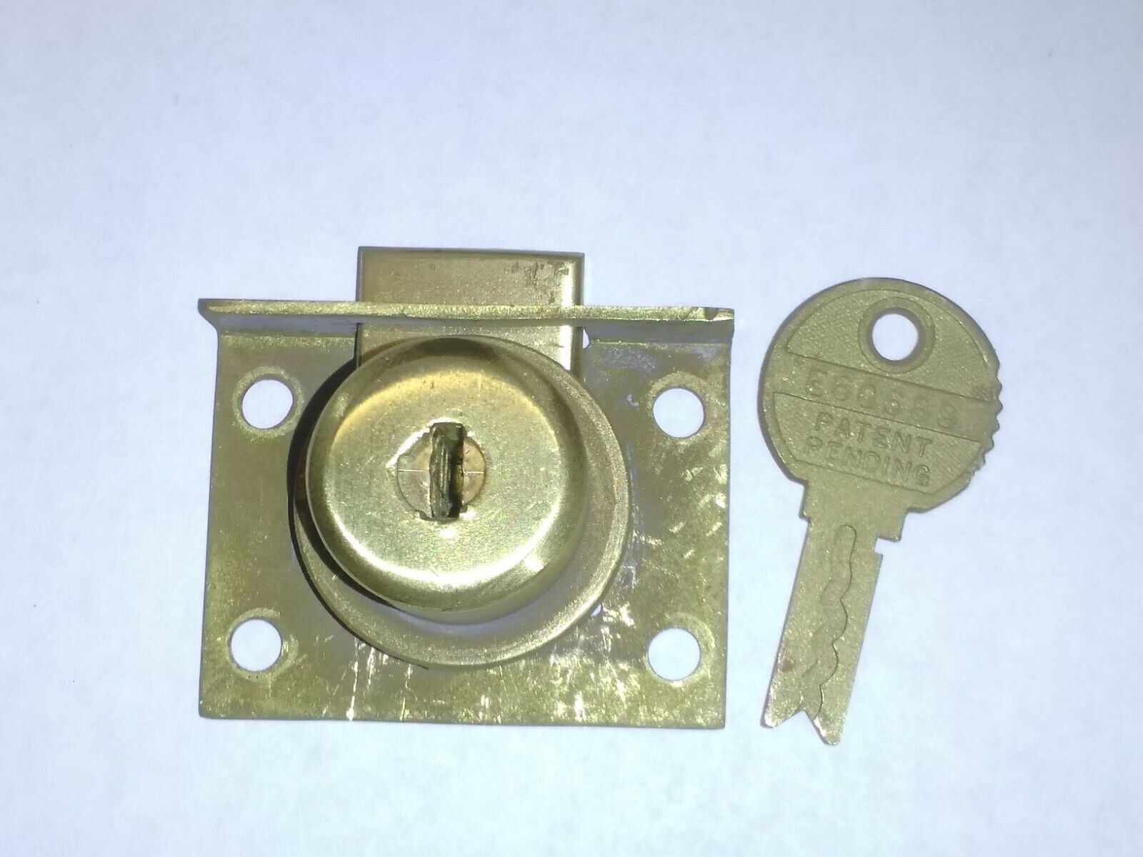 Mills Slot Machine Brass Lock and Key Antique 