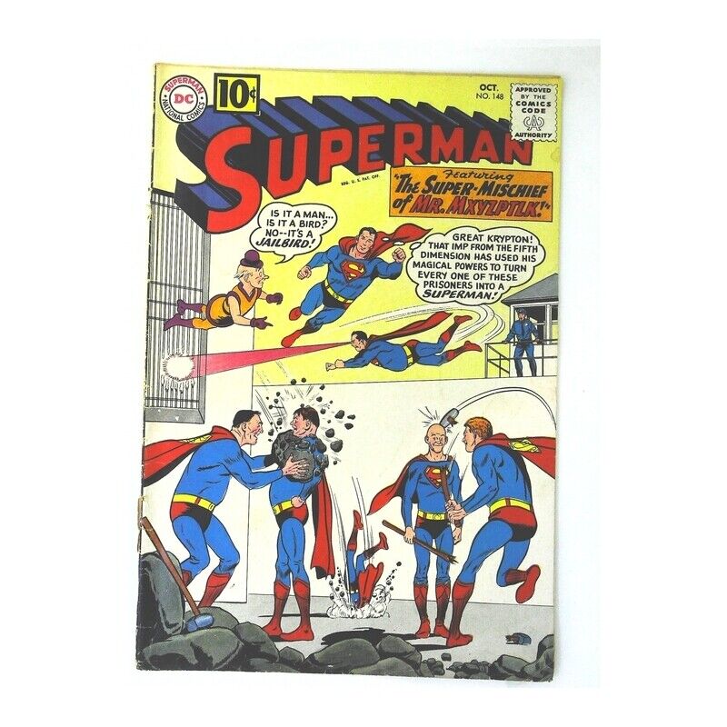 Superman (1939 series) #148 in Fine minus condition. DC comics [a@