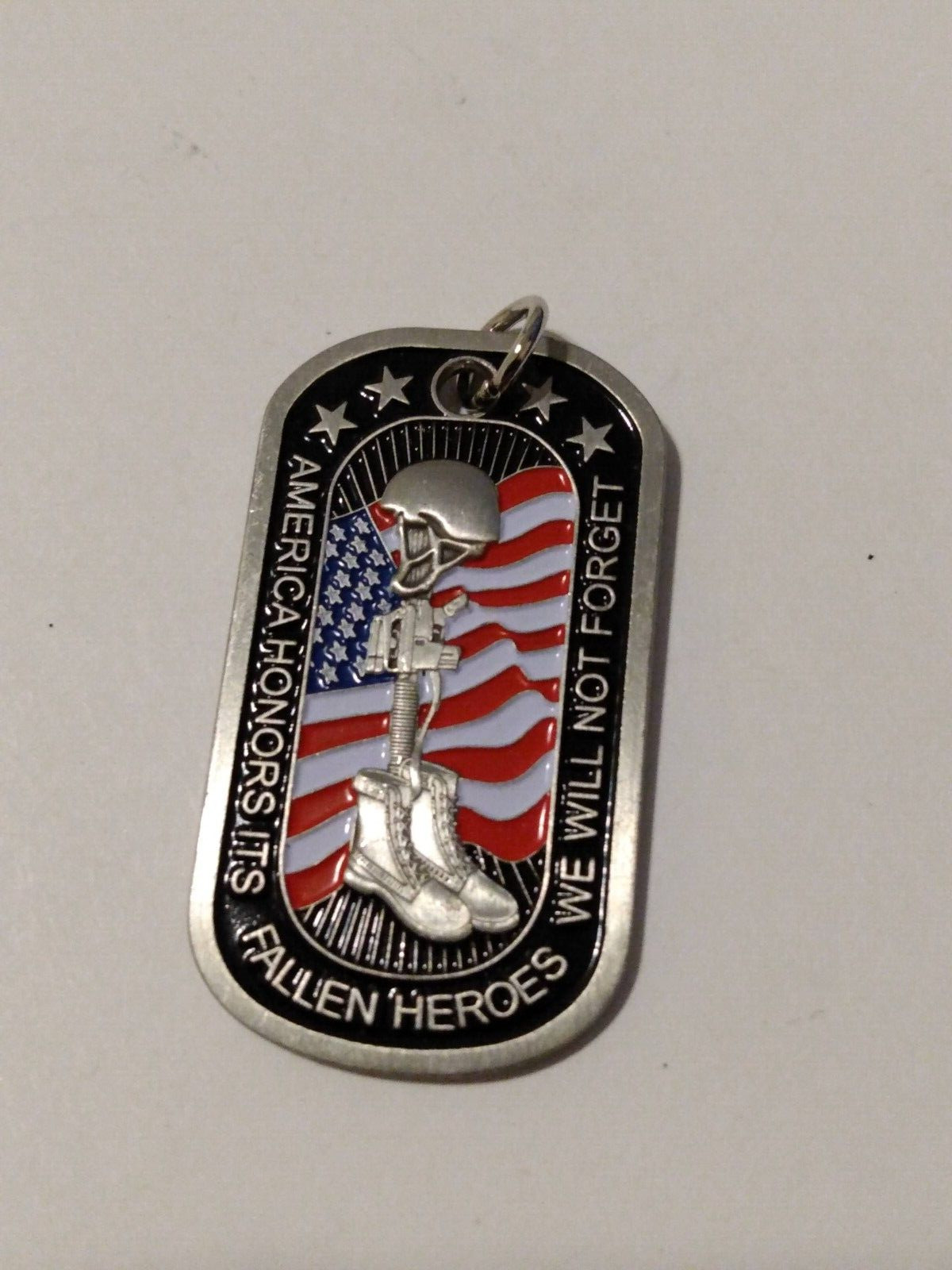 We Will Not Forget America Honors Its Fallen Heroes Pendant