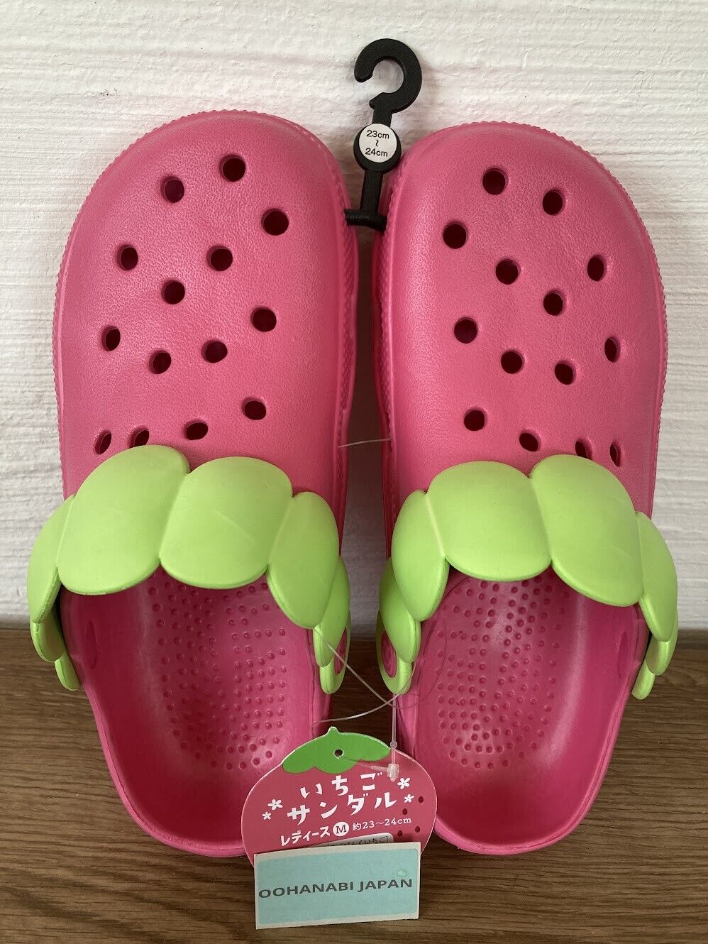  Strawberry sandals Pink strawberry L 24-25cm 9.4-9.8\