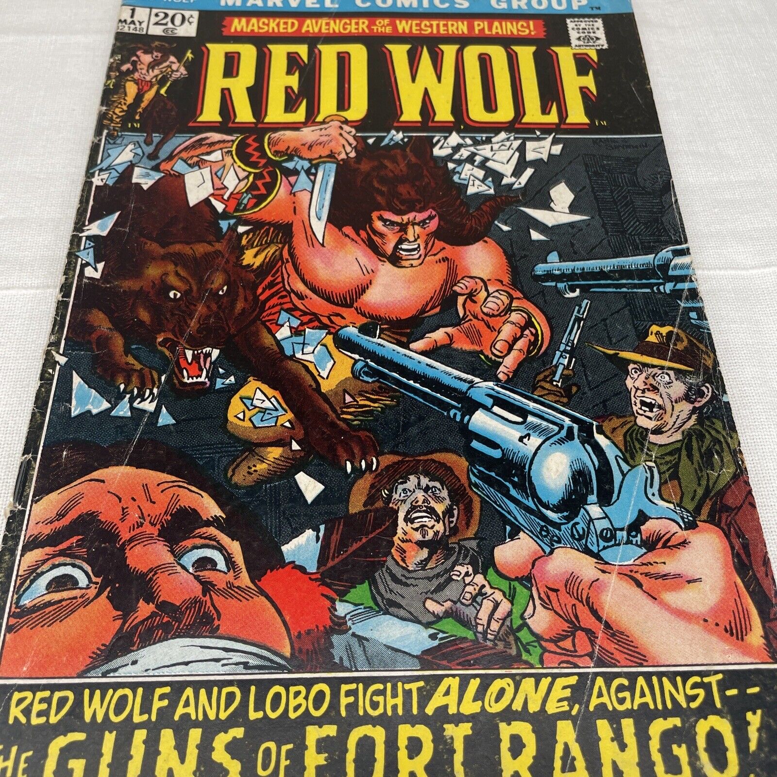 Red Wolf #1 (1972) KEY 1st Solo Series Fort Rango Gil Kane Stan Lee Mid Grade