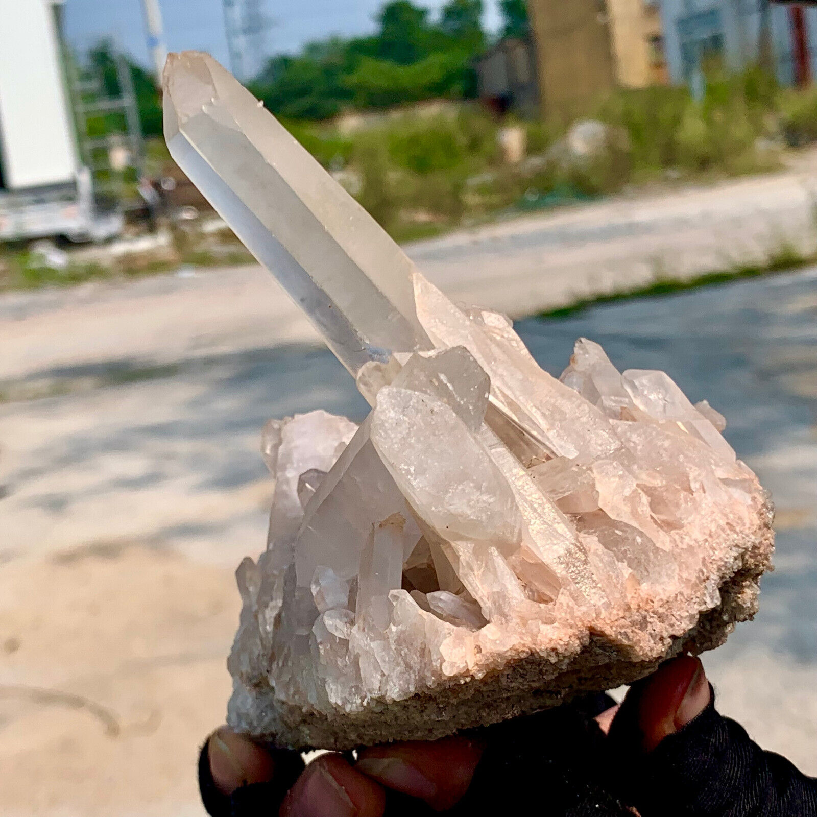 446G  Quartz Cluster Himalayan Crystal /Mineral HIGH GRADE