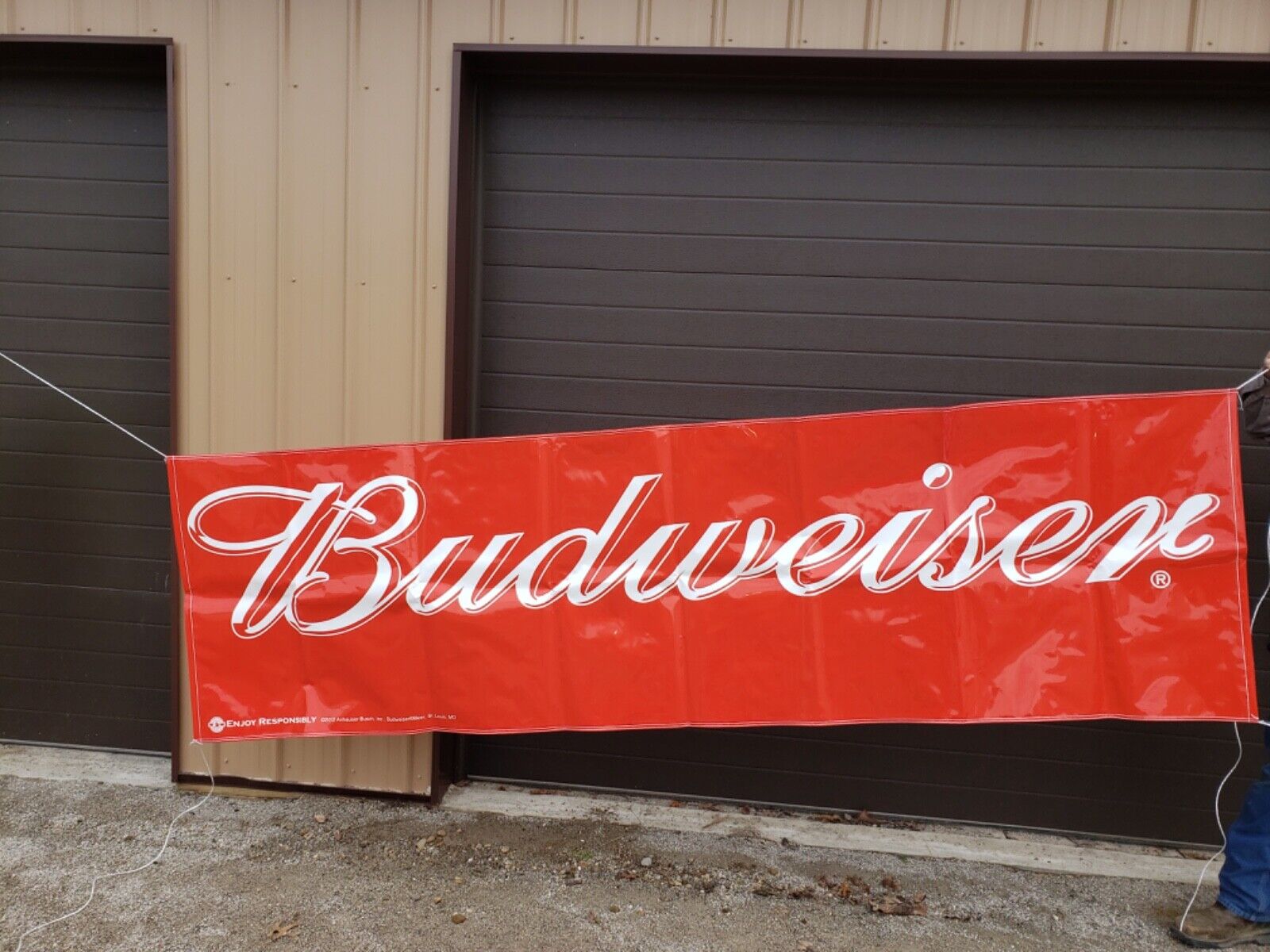 Budweiser Flag Banner Man Cave Beer