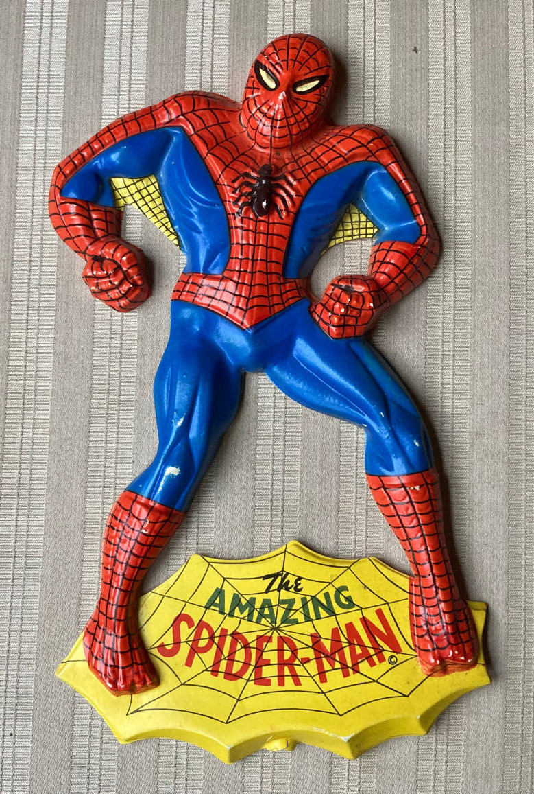 Vintage 1968 Ohio Art Amazing Spider-Man Flying Heroes Figure - Extremely Rare
