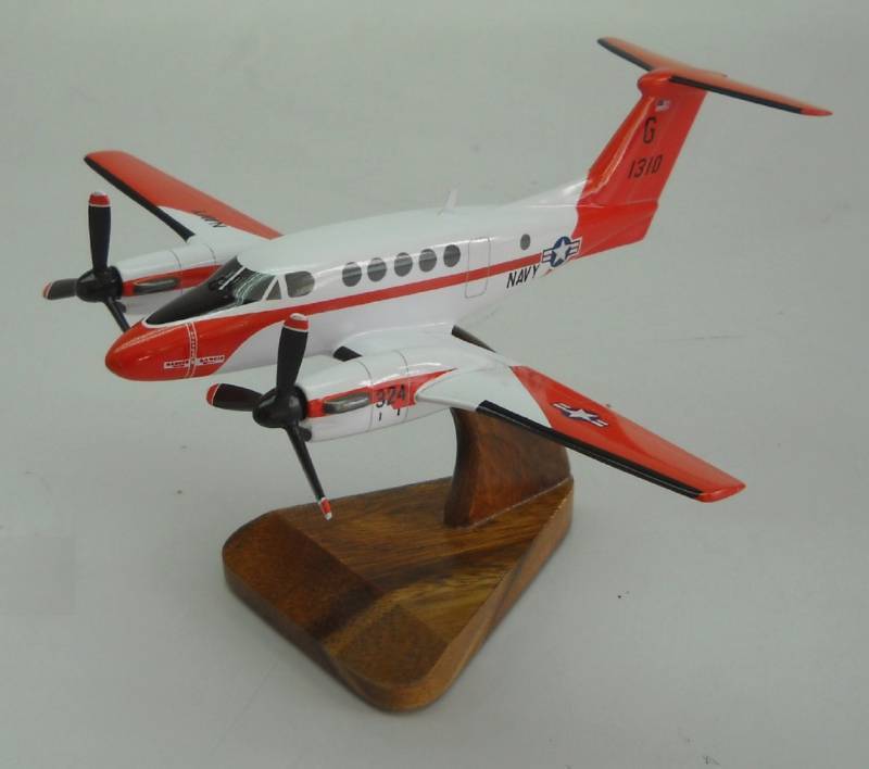TC-12-B Huron Beechcraft C-12 C12B Airplane Desktop Wood Model Small New