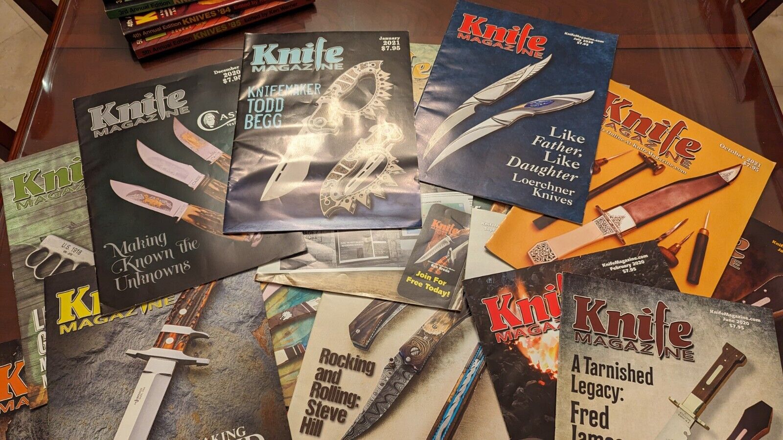 Big KNIFE MAGAZINE 24 Issue Lot + Vintage Knives Annuals Collection Blade Blades